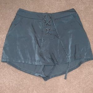 Forever 21 Green Silky Shorts
